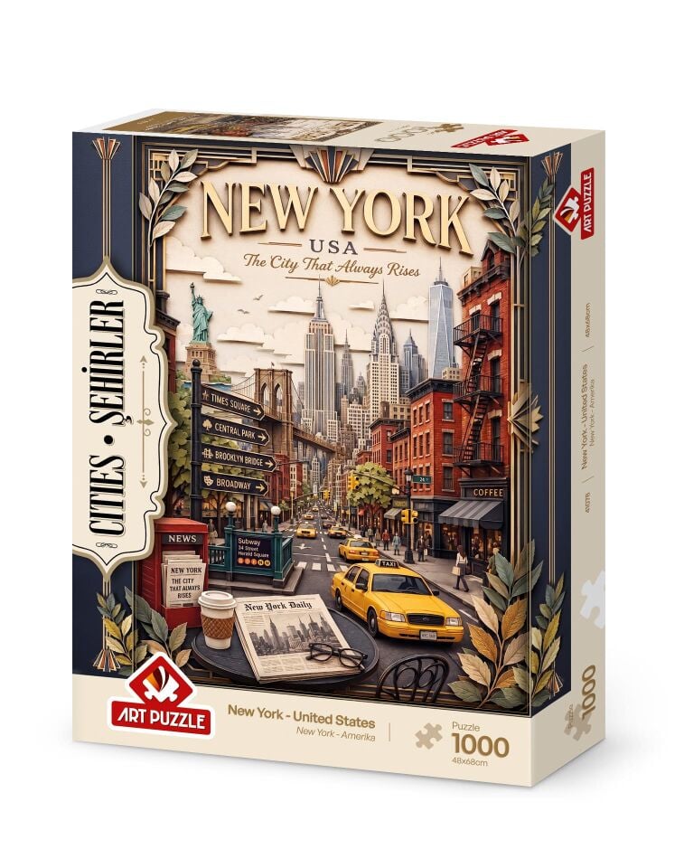 Art Puzzle New York,Amerika 1000 Parça Puzzle