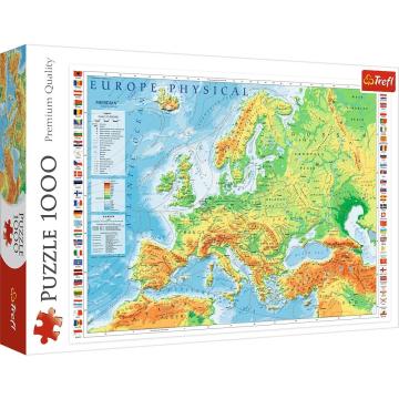 Trefl Puzzle Physıcal Map Of Europe 1000 Parça Puzzle