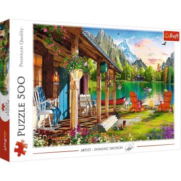 Trefl Puzzle Cabın In The Mountaıns 500 Parça Puzzle
