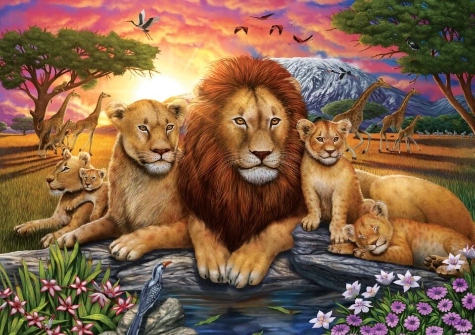 Art Puzzle Aslan Ailesi 1000 Parça Puzzle