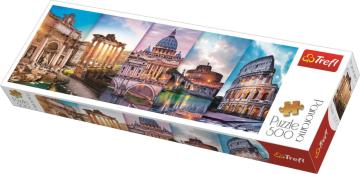 Trefl Puzzle Traveling To Italy 500 Parça Panorama Puzzle