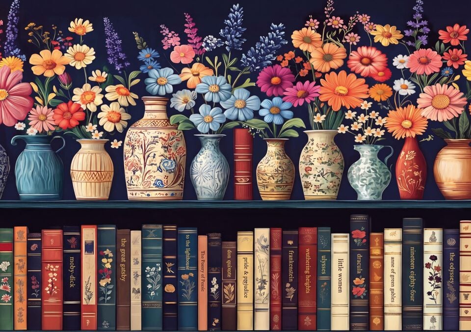 Art Puzzle Vazo Kütüphanesi 1000 Parça Puzzle
