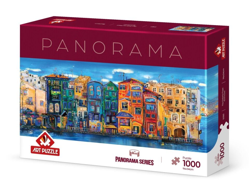 Art Puzzle Renkli Kasaba 1000 Parça Panorama Puzzle
