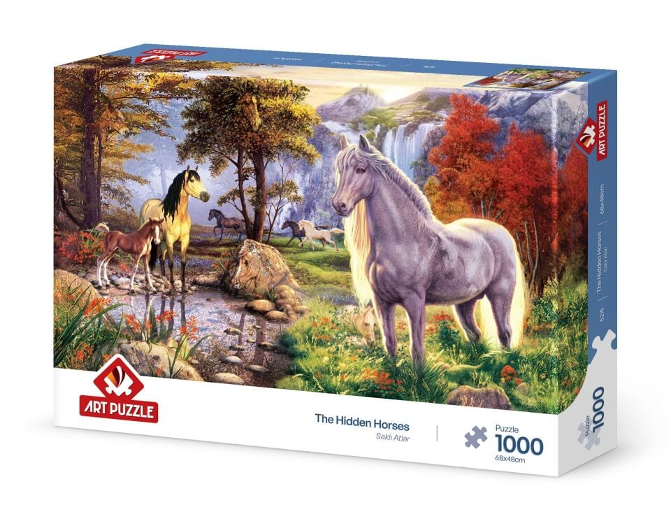 Art Puzzle Saklı Atlar 1000 Parça Puzzle