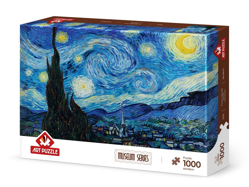 最終‼️絵画　グラニック　GRANICK 234／500 1840 parça LEGO VAN GOGH YILDIZLI GECE MUADİL sahibinden.comda