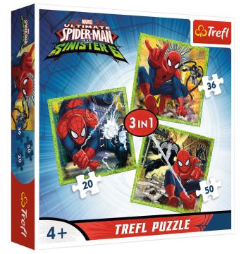 Trefl Puzzle Spidermans's World 3'lü 20+36+50 Parça Yapboz