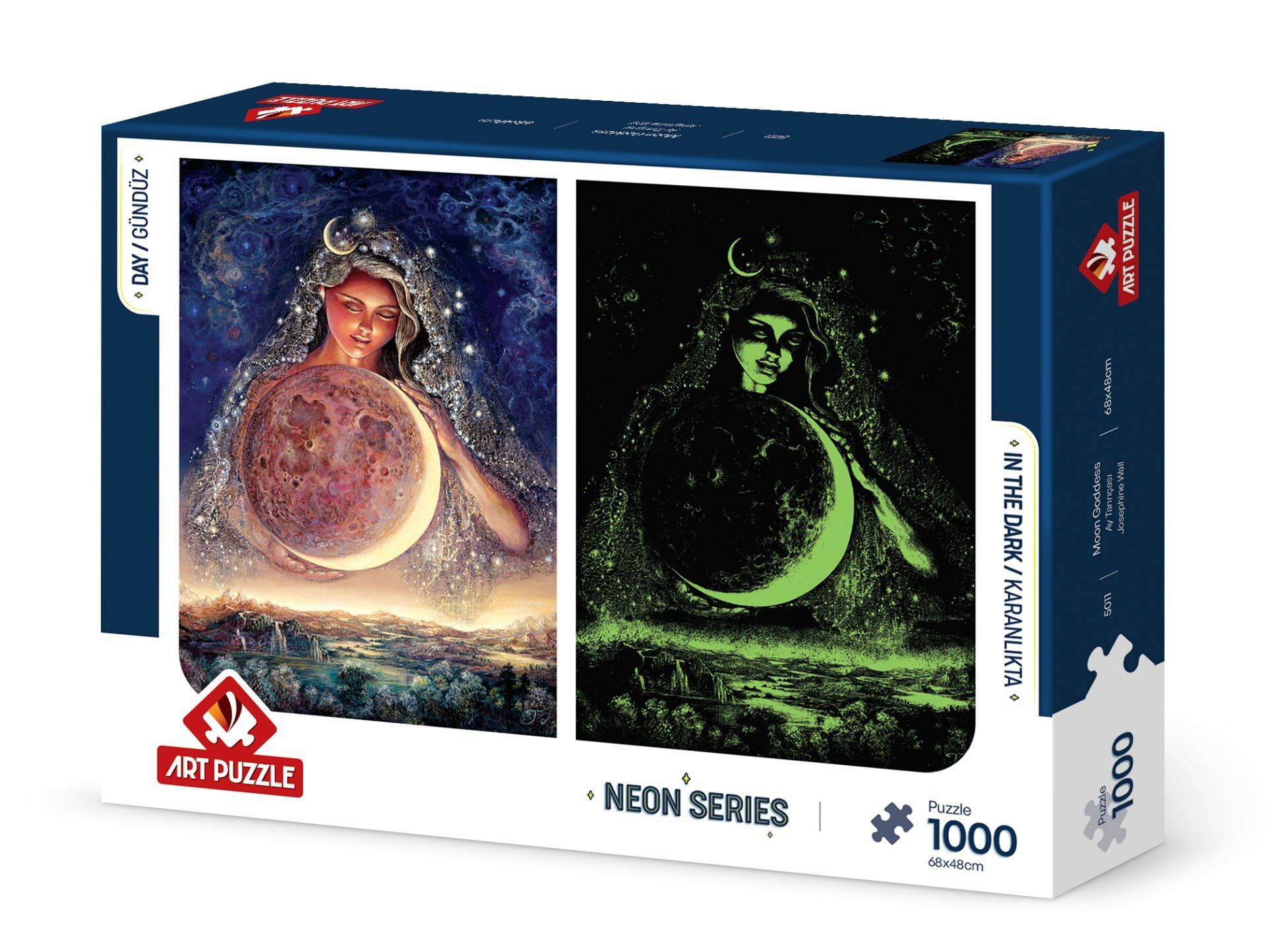 Art Puzzle Ay Tanrıçası 1000 Parça Neon Puzzle