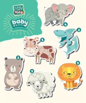 Art Kids Hayvanlar Baby Puzzle
