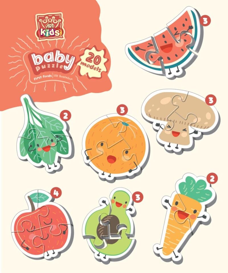 Art Kids İlk Besinler Baby Puzzle