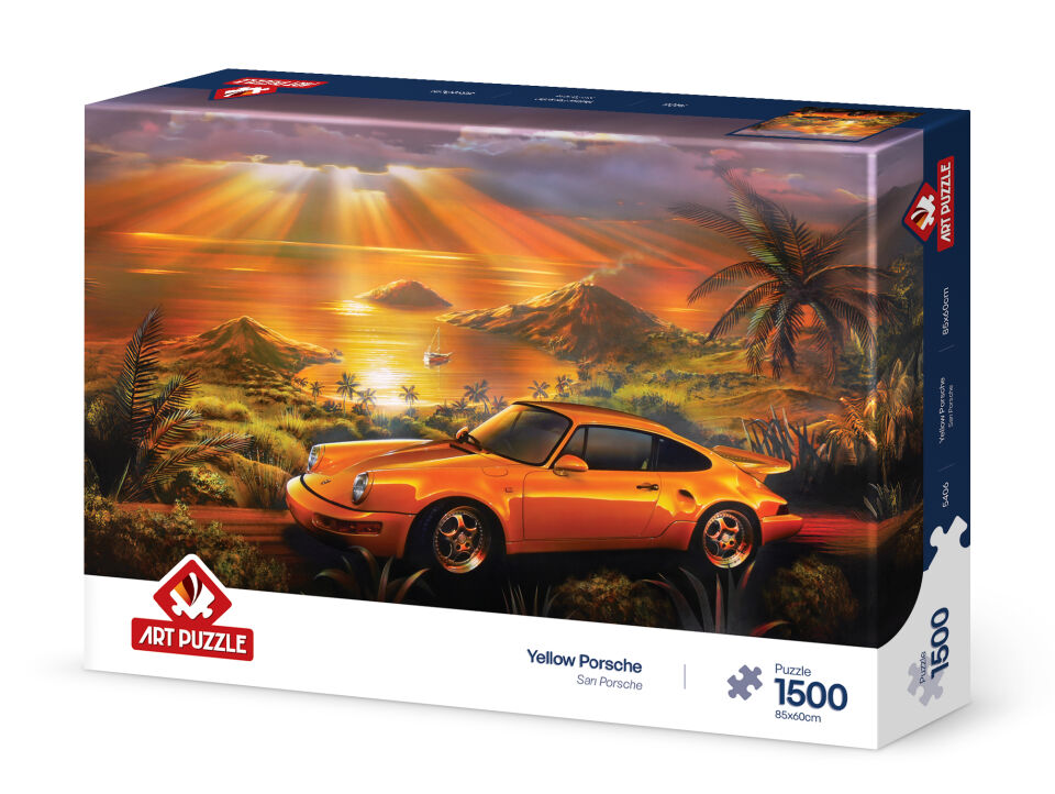 Art Puzzle Sarı Porsche 1500 Parça Puzzle