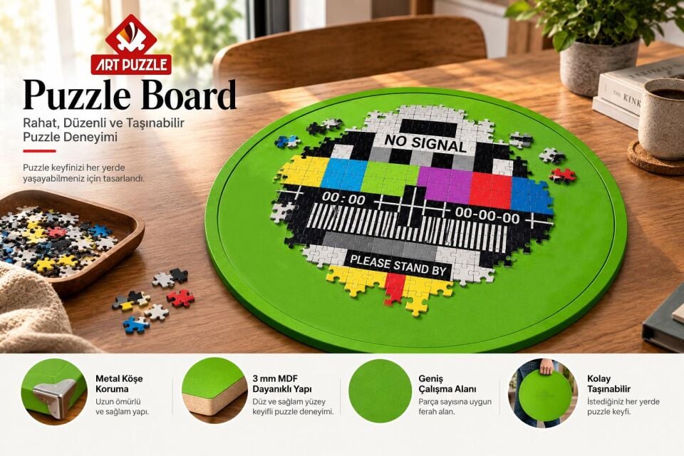 Art Puzzle Round Puzzle Board