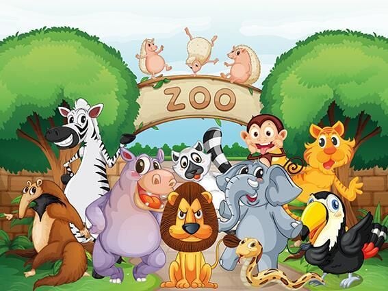 Art Kids Hayvanat Bahçesi'ne Hoşgeldiniz 100 Parça Ahşap Puzzle