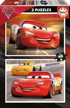 Educa Puzzle Cars 3, Disney 2 X 48 Parça