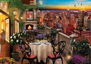 Art Puzzle New York'ta Akşam Yemeği 1000 Parça Puz