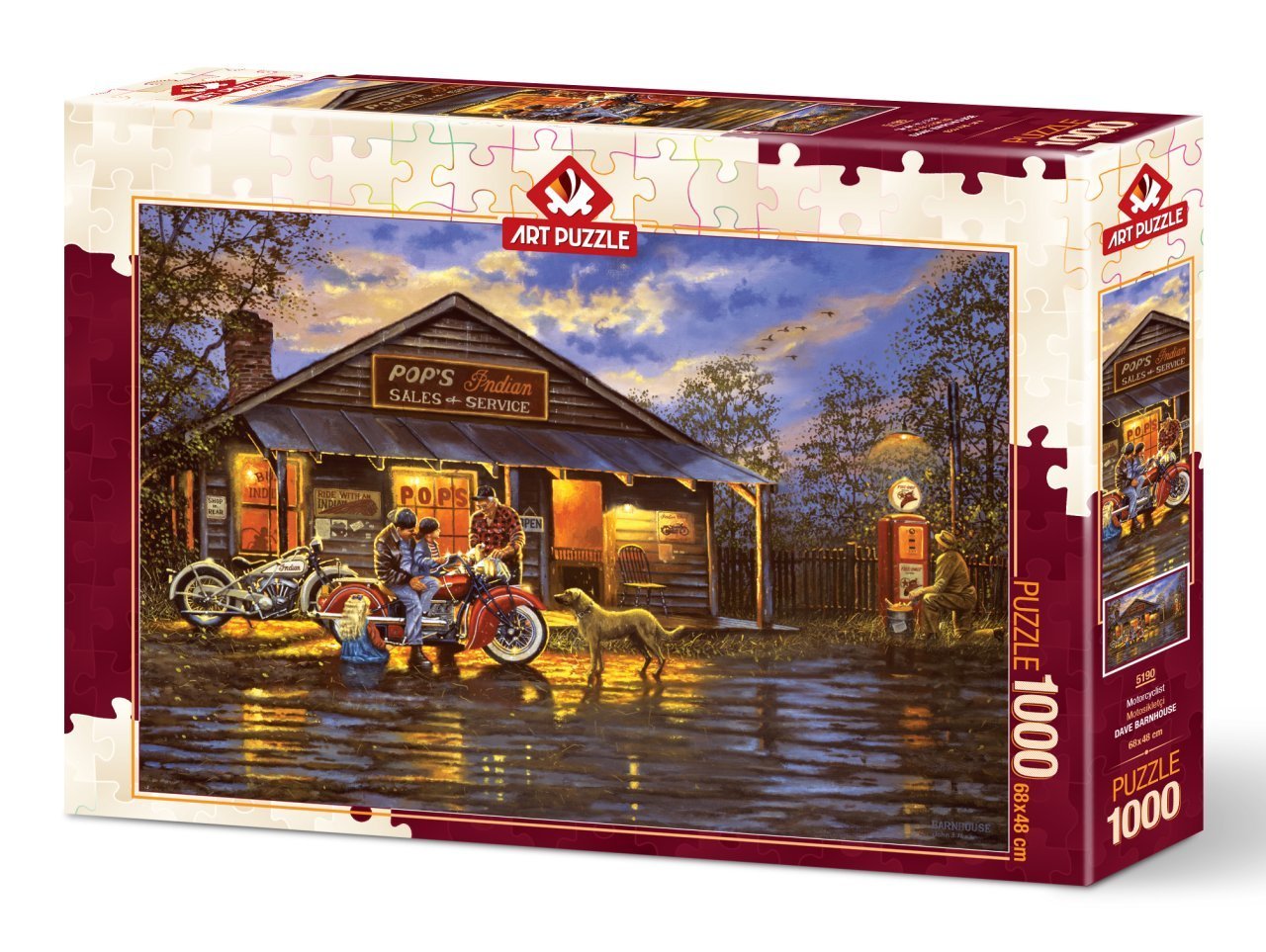 Art Puzzle Motosikletçi 1000 Parça Puzzle