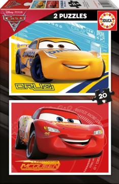 Educa Puzzle Cars 3, Disney 2 X 20 Parça