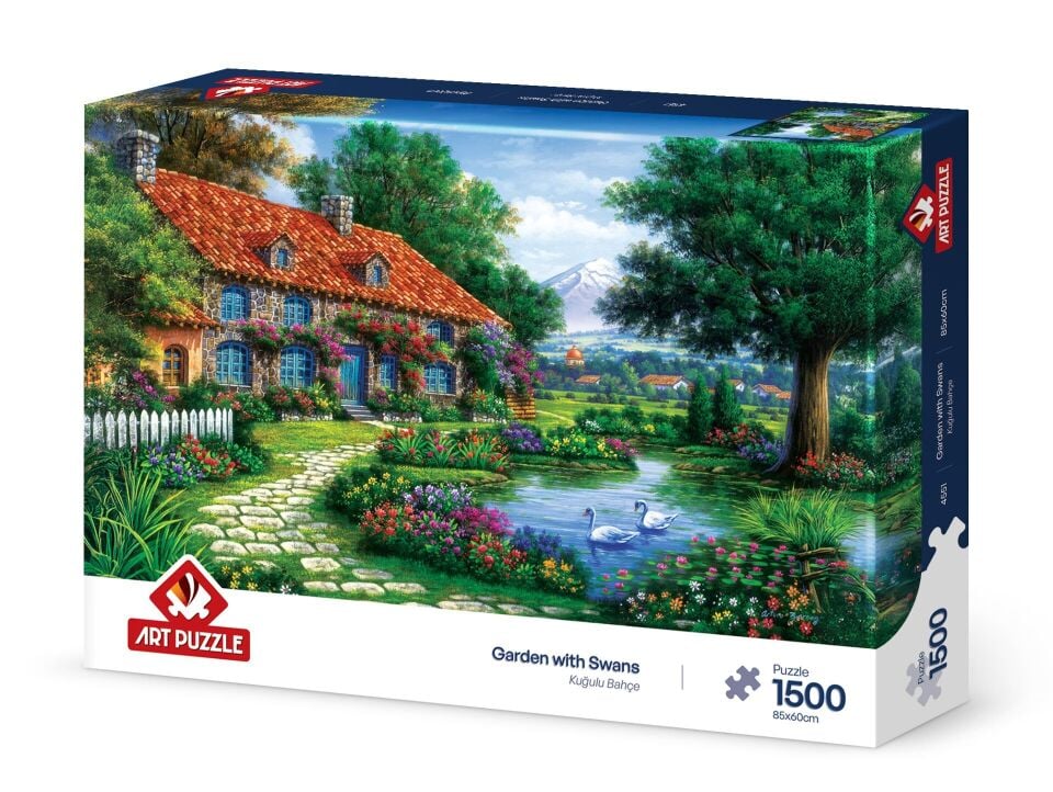 Art Puzzle Kuğulu Bahçe 1500 Parça Puzzle