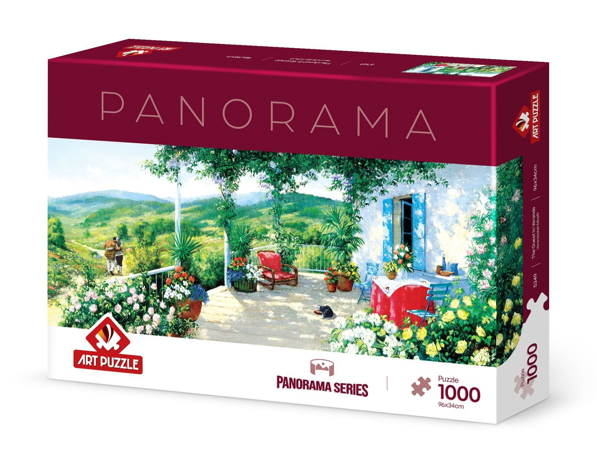 Art Puzzle Verandadaki Misafir 1000 Parça Panorama