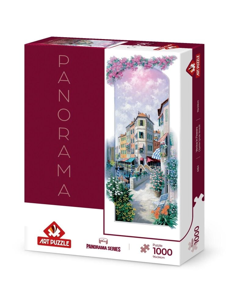 Art Puzzle Çiçekler İçinde Venedik  1000 Parça Panorama Puzzle