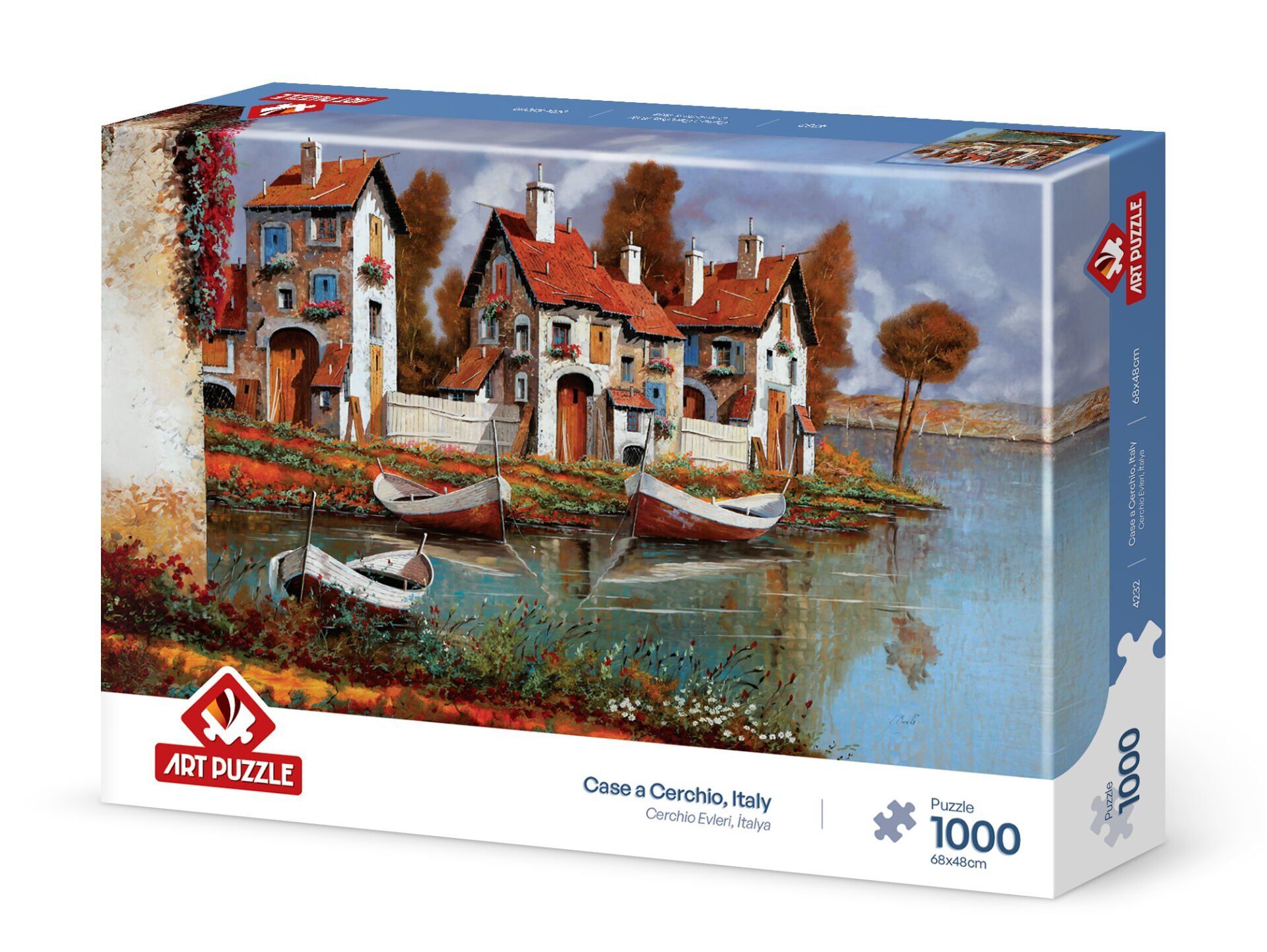 Art Puzzle Cerchıo Evleri, İtalya 1000 Parça Puzzle