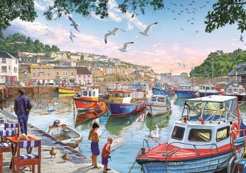 Art Puzzle Limandaki Küçük Balıkçılar 1000 Parça Puzzle