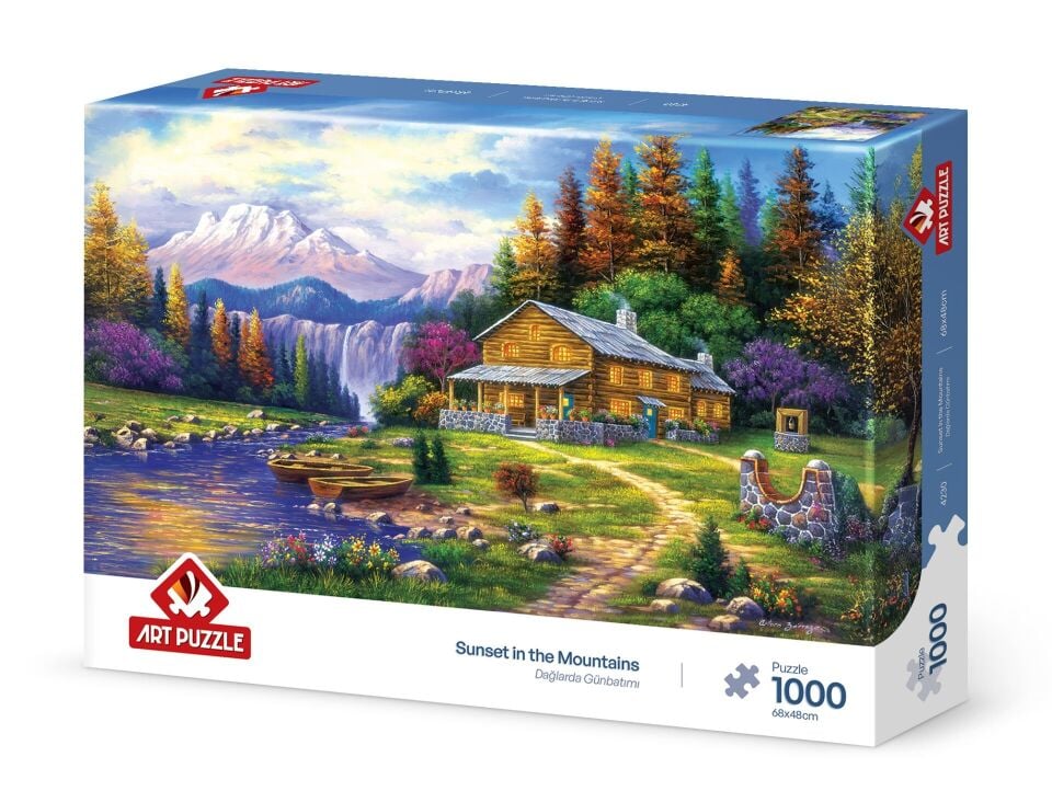 Art Puzzle Dağlarda Günbatımı 1000 Parça Puzzle