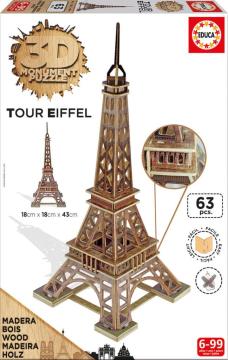 Educa Puzzle Tour Eiffel Monument 63 Parça Maket Puzzle