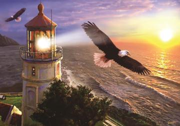 Art Puzzle Gündoğumunda Yüksek Uçuş 1000 Parça Puzzle