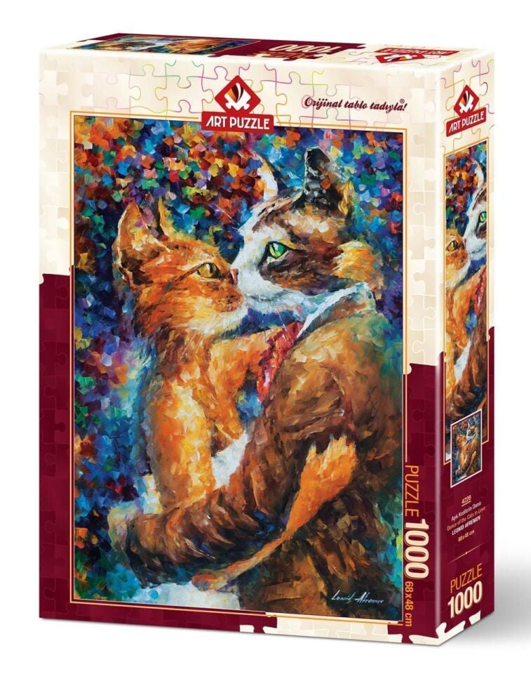 Art Puzzle Aşık Kedilerin Dansı 1000 Parça Puzzle