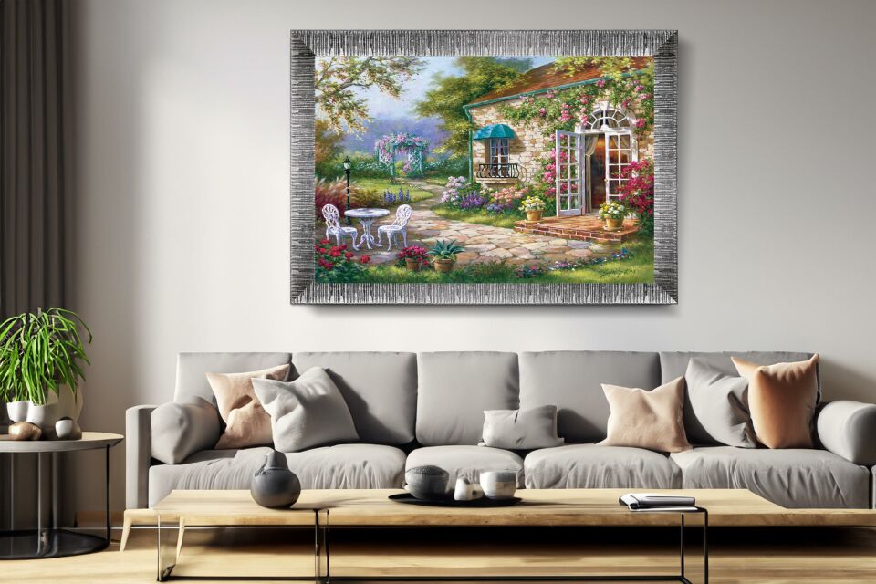 Art Tablo Hayal Bahçesi 68 x 48 cm Çerçeveli Tablo