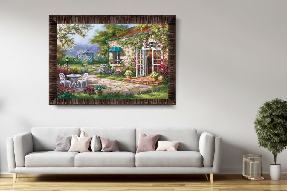 Art Tablo Hayal Bahçesi 68 x 48 cm Çerçeveli Tablo