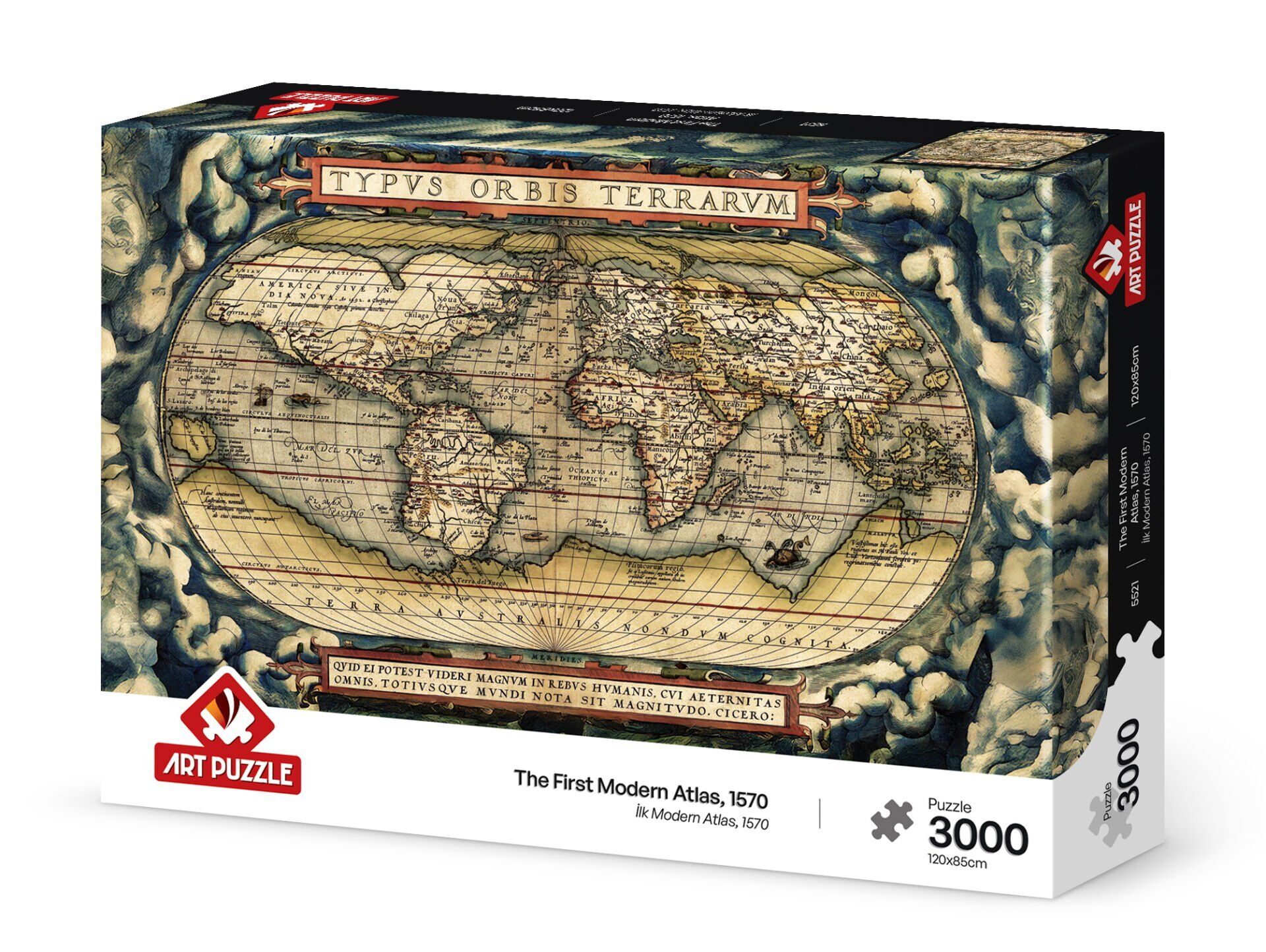 Art Puzzle İlk Modern Atlas,1570 3000 Parça Puzzle