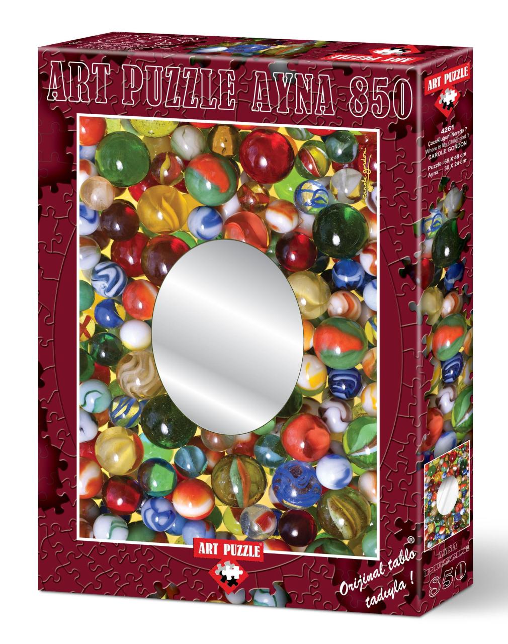 Art Puzzle Çocukluğum Nerede? 850 Parça Ayna Puzzle