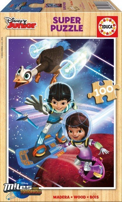 Educa Puzzle Miles From Tomorrowland, Disney 100 Parça Ahşap Puzzle