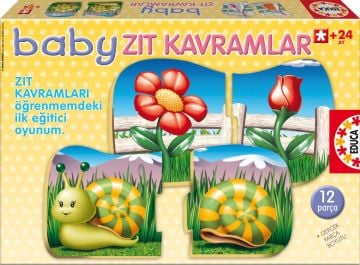 Educa Puzzle Baby Zıt Kavramlar Eğitici Puzzle