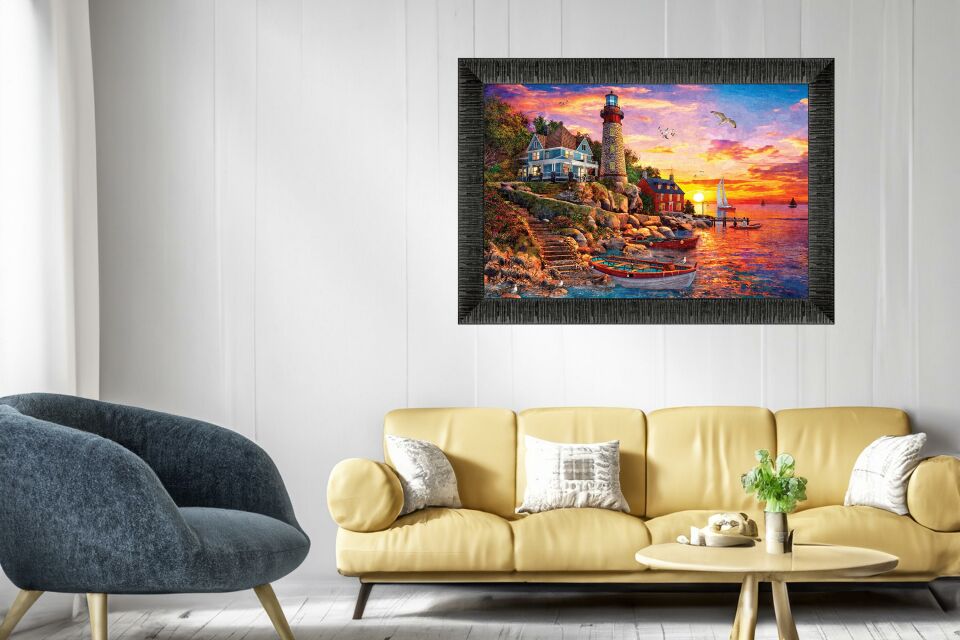 Art Tablo Muhteşem Batış 96 x 68 cm Çerçeveli Tablo