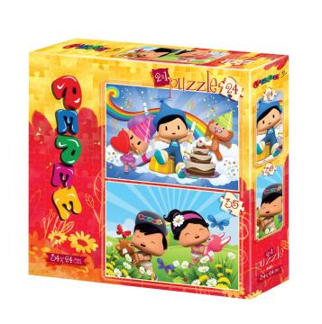 Yappuzz Pepee 2'li Puzzle 24+35 Parça