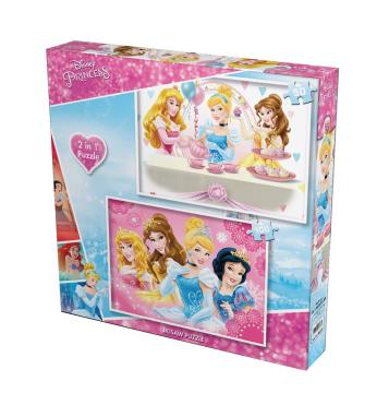 Yappuzz Disney Princess 2'li Puzzle 50+100 Parça