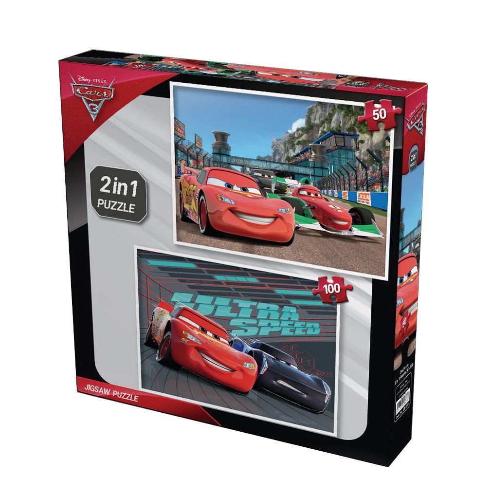 Yappuzz Cars 2'li Puzzle 50+100 Parça