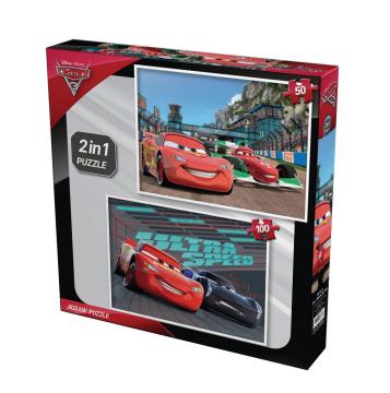 Yappuzz Cars 2'li Puzzle 50+100 Parça