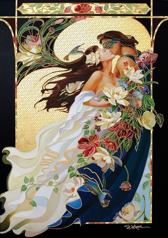 Art Puzzle Yaldızlı Romantik 1000 Parça Puzzle
