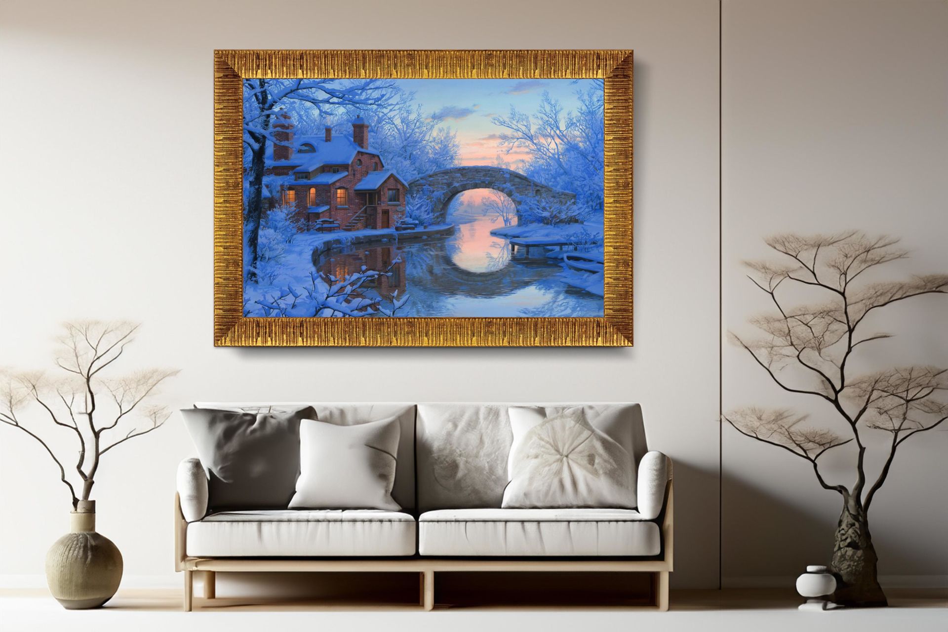 Art Tablo Soğuk Düş 68 x 48 cm Çerçeveli Tablo