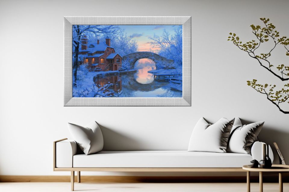 Art Tablo Soğuk Düş 68 x 48 cm Çerçeveli Tablo