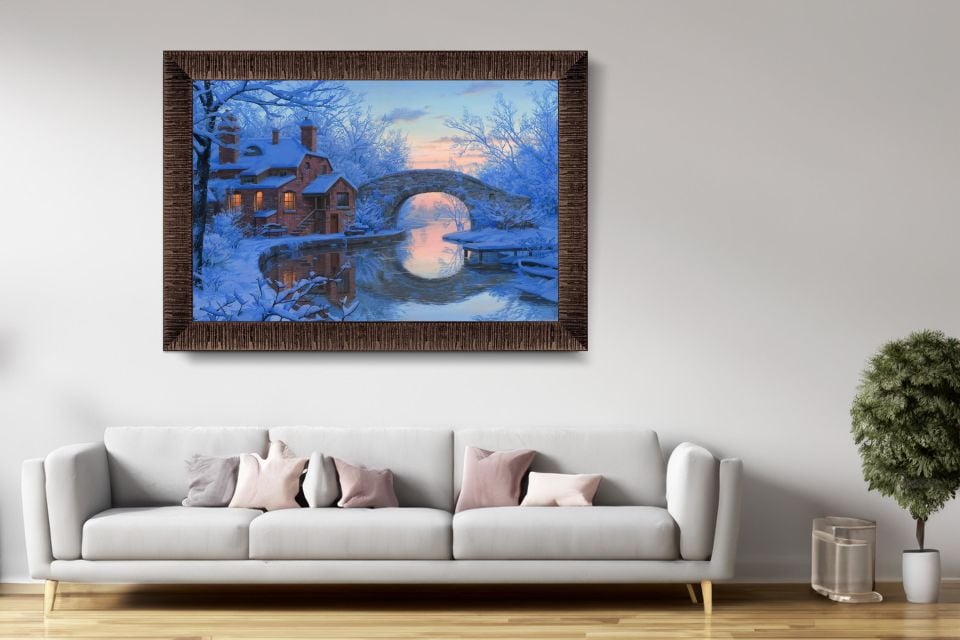 Art Tablo Soğuk Düş 68 x 48 cm Çerçeveli Tablo