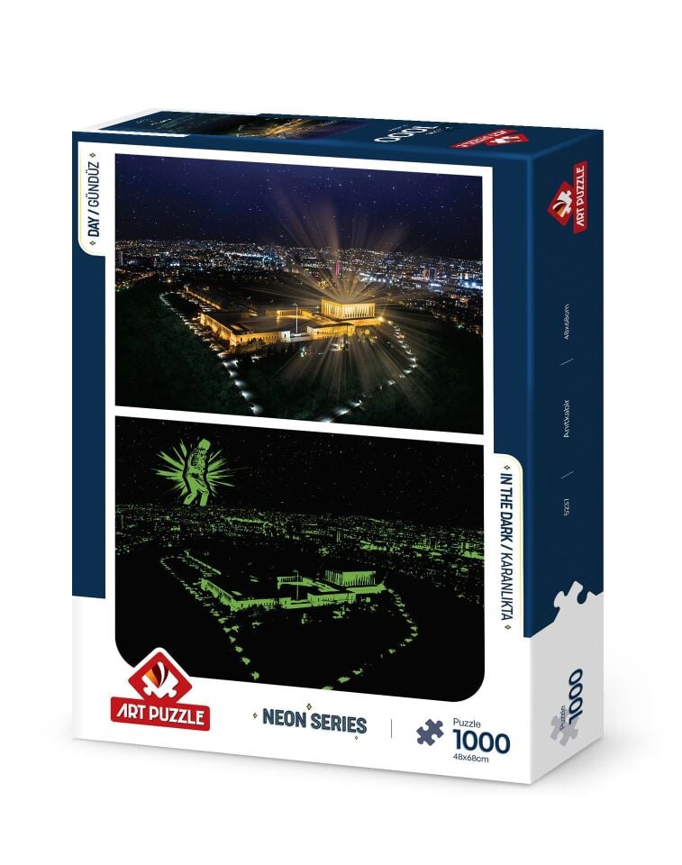 Art Puzzle Anıtkabir 1000 Parça Neon Puzzle