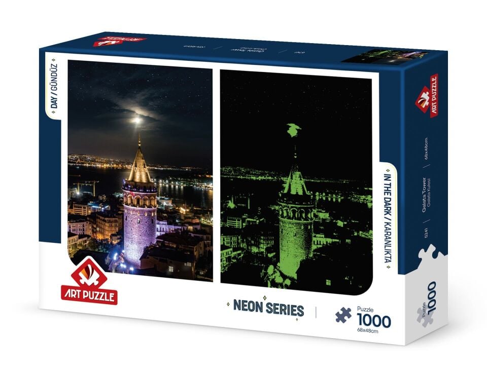 Art Puzzle Galata Kulesi 1000 Parça Neon Puzzle