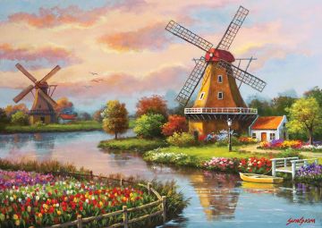 Yappuzz İkiz Değirmenler 500 Parça Puzzle
