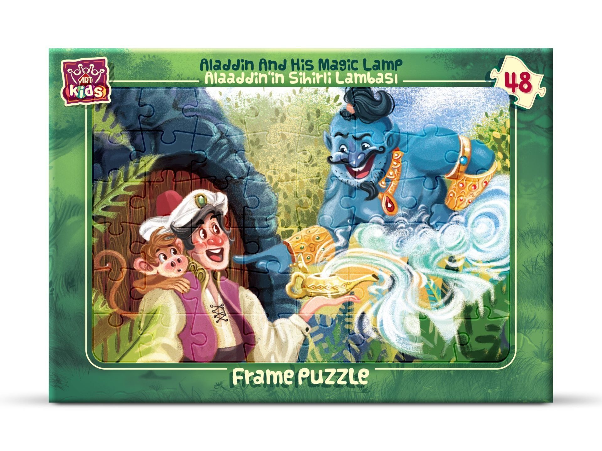 Art Çoçuk Frame Puzzle Alaaddin'in Sihirli Lambası 48 Parça