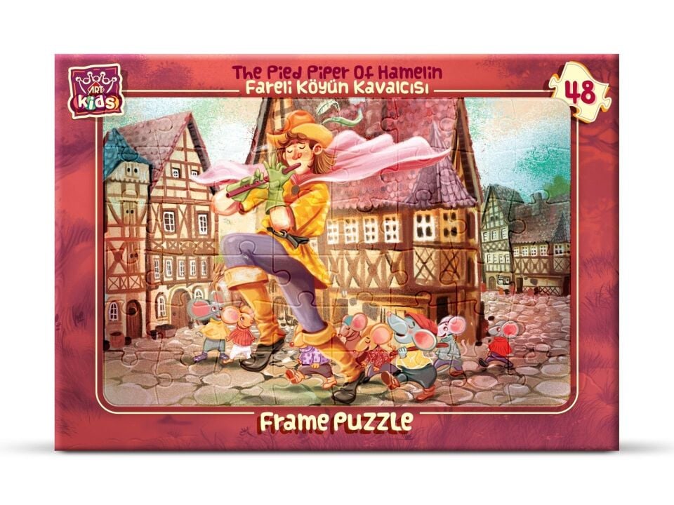 Art Çoçuk Frame Puzzle Fareli Köyün Kavalcısı 48 Parça