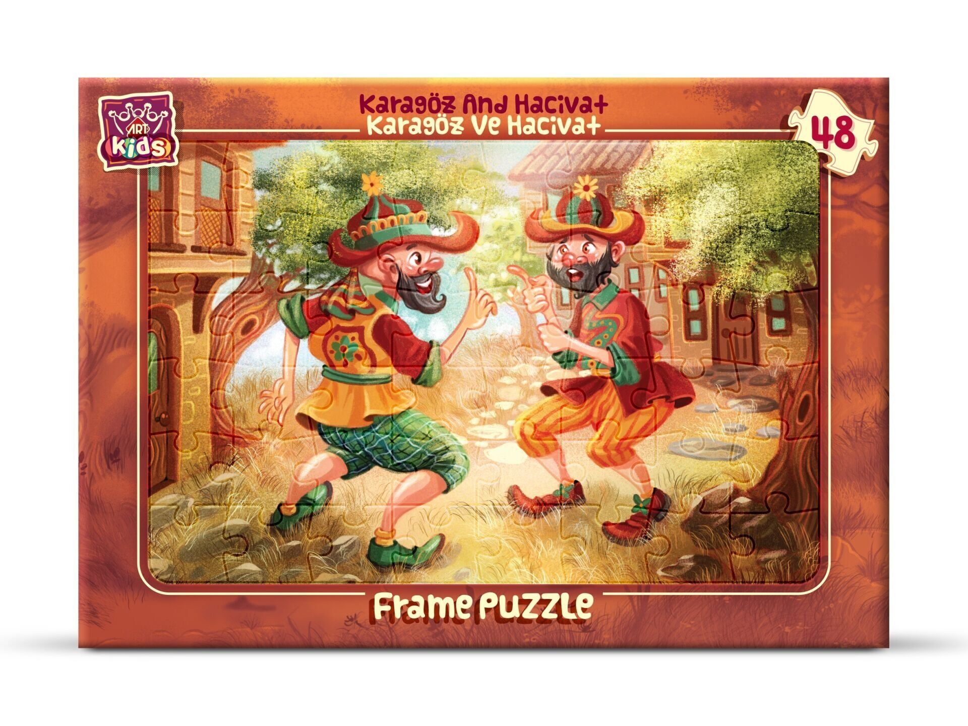 Art Çoçuk Frame Puzzle Karagöz Ve Hacivat 48 Parça